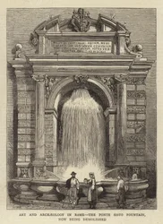 Art and Archaeology in Rome, the Ponte Sisto Fountain, now being demolished